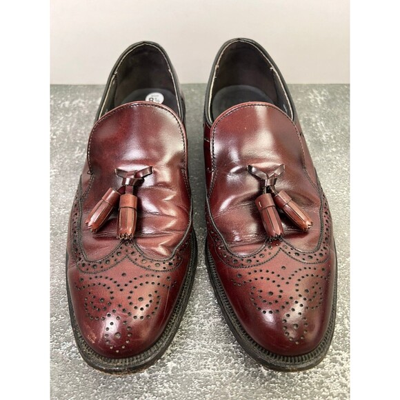Dexter Loafers Men 8.5M Tassel Brown Leather Dress Comfort Shoes Made in USA Y2K main image 6